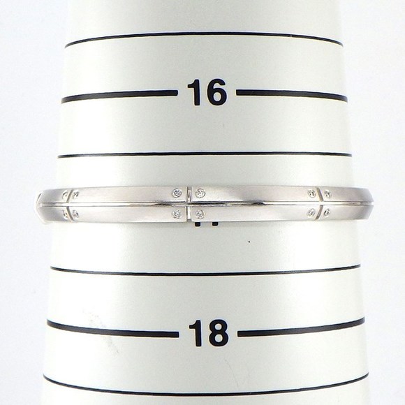 Tiffany Streamerica Diamond Bangle White Gold